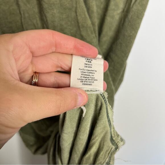 Free People Amelia Moss Green Strappy Loose Fit Tank Top Size XS - Picture 6 of 7